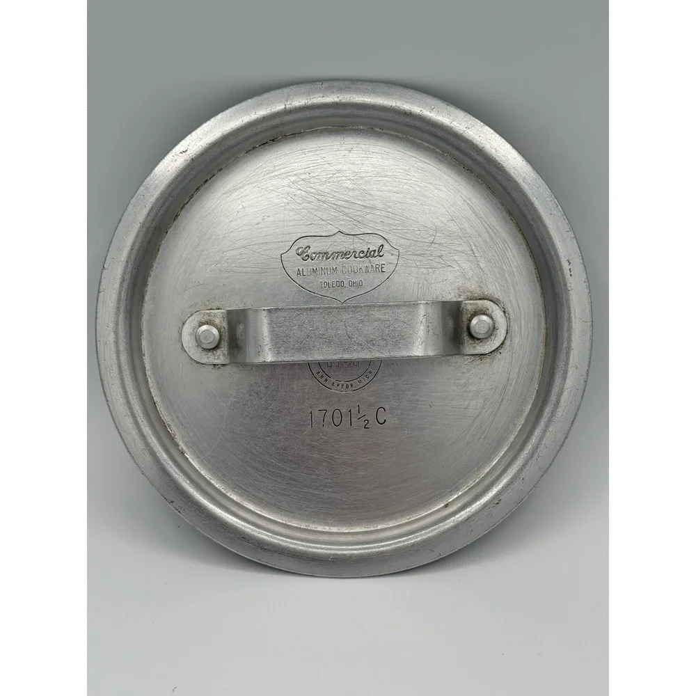 Commercial Aluminum Cookware Replacement Lid 1701 1/2C USA Made 6.5